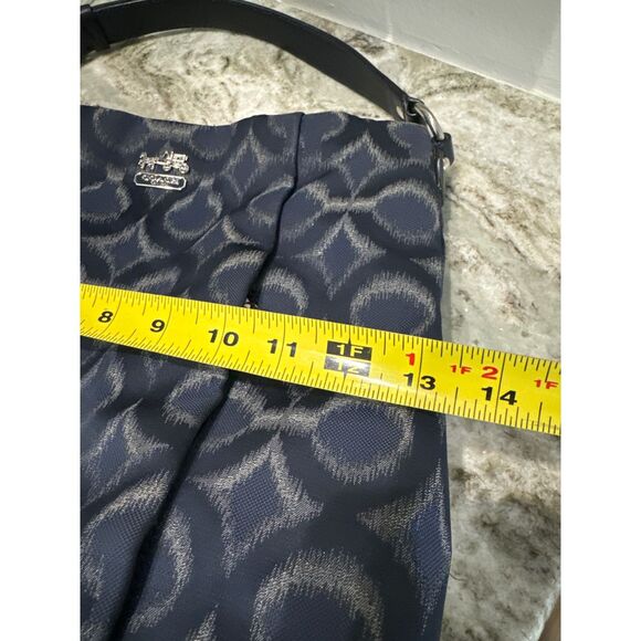 Coach Isabelle Op Ikat Navy Blue Carryall Crossbody Shoulder Bag C Pattern - Picture 9 of 9